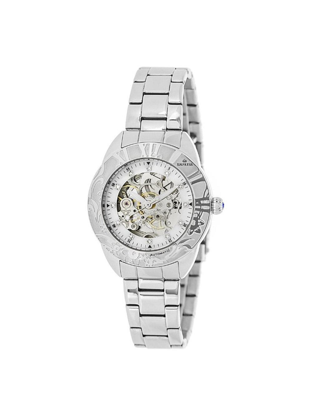 NWT Empress Godiva Automatic White Dial Ladies Watch